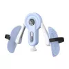 MERACH MR-2522 allenatore per gambe (bianco e blu) – allenatore regolabile per cosce con resistenza a molla e contatore LCD