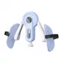 MERACH MR-2522 Allenatore per gambe (bianco e blu) - Allenatore per cosce con resistenza a molla regolabile e contatore LCD