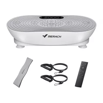 MERACH MR-2533W1-EU Piattaforma vibrante (bianco)