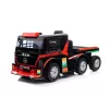Mercedes Truck + Trailer XMX622B giocattolo a batteria con luci LED e LCD rosso