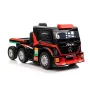 Mercedes Truck + Trailer XMX622B giocattolo a batteria con luci LED e LCD rosso