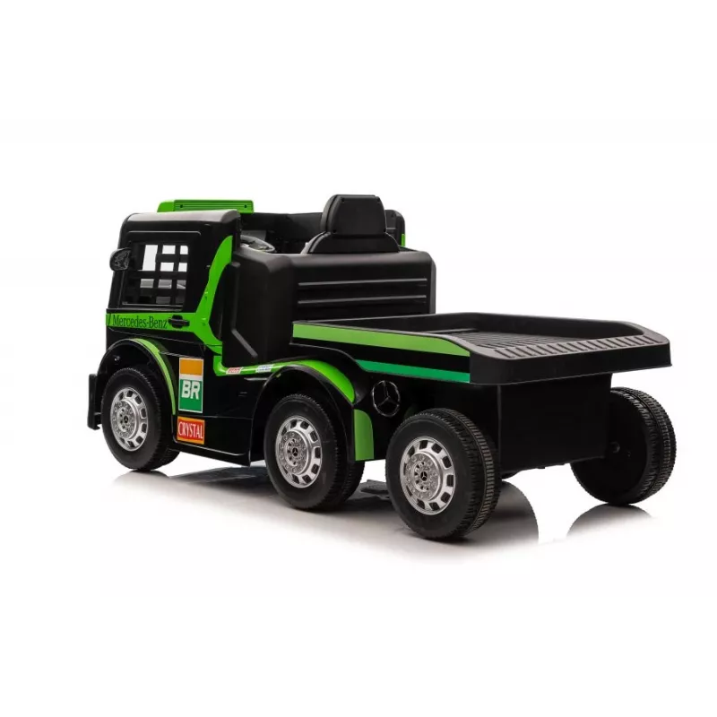 Mercedes Truck + Trailer XMX622B giocattolo a batteria con LCD verde