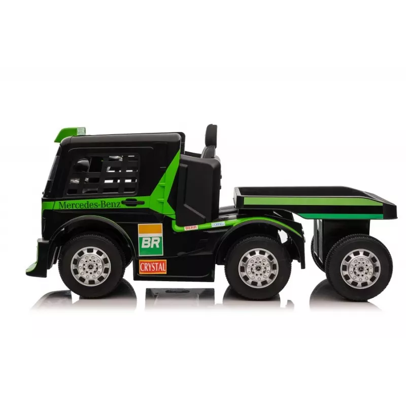 Mercedes Truck + Trailer XMX622B giocattolo a batteria con LCD verde