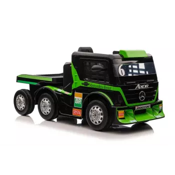Mercedes Truck + Trailer XMX622B giocattolo a batteria con LCD verde