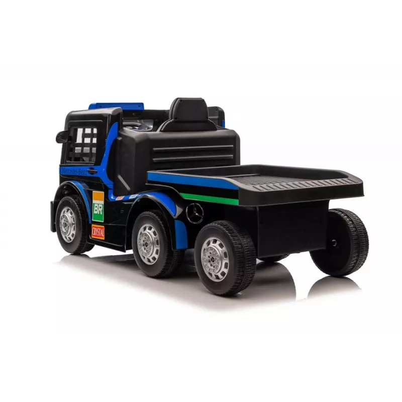 Mercedes Truck + Trailer XMX622B giocattolo a batteria con LCD blu navy