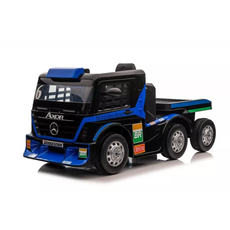 Mercedes Truck + Trailer XMX622B giocattolo a batteria con LCD blu navy