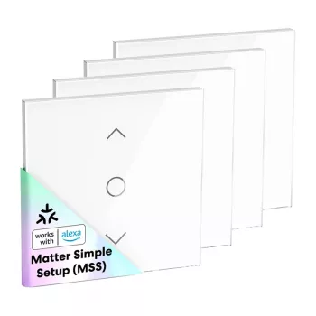 MEROSS MRS100MA(EU) Interruttore smart Wi-Fi (Matter) per tapparelle (confezione da 4)