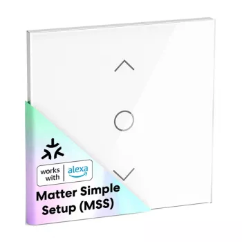 Meross MRS100MA(EU) Interruttore smart WiFi per tapparelle (Matter)