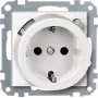 MERTEN 232819 Presa Schuko con interruttore differenziale, 16 A, 230 V, Bianco polare