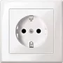 Merten MEG2300-1519 presa Schuko CEE 7/3, da incasso, 16 A, 250 V, bianco polare