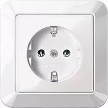 Merten MEG2301-1025 presa Schuko, 16 A, da incasso, bianco polare