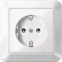 Merten MEG2301-1025 presa Schuko, 16 A, da incasso, bianco polare