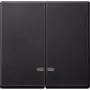 Merten MEG3420-0414 placca centrale per prese TAE, antracite, System M