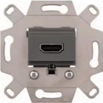 Merten MEG4583-0000 modulo di connessione HDMI, grigio, da incasso, 4K UHD, System M