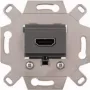 Merten MEG4583-0000 modulo di connessione HDMI, grigio, da incasso, 4K UHD, System M