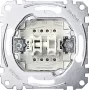 Merten System M inserto doppio pulsante 2 NO 10A 250V AC da incasso MEG3055-0000