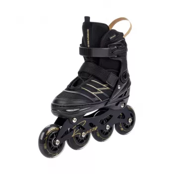 Meteor Buzzy pattini inline regolabili nero-oro 34-38