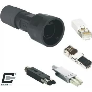 METZ BTR Industrial IP67 V1 guscio connettore, nero 1401015002KE