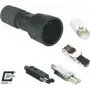 METZ BTR Industrial IP67 V1 guscio connettore, nero 1401015002KE