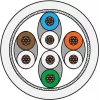 METZ CONNECT 1308451588-E cavo di rete Cat6a S/FTP (S-STP) bianco 1,5m