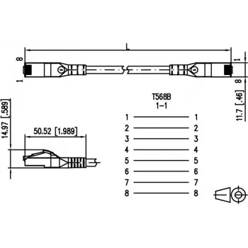 METZ CONNECT 1308451588-E cavo di rete Cat6a S/FTP (S-STP) bianco 1,5m