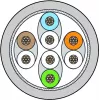 METZ CONNECT 130845D033-E cavo di rete Cat6a S/FTP, 40 m, grigio
