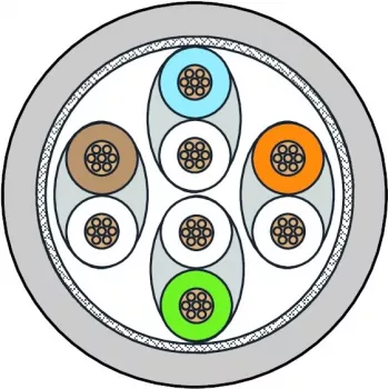 METZ CONNECT 130845D033-E cavo di rete Cat6a S/FTP, 40 m, grigio