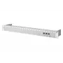 METZ CONNECT 130920-E patch panel 1U 24 porte, angolato 90°, vuoto, grigio chiaro 130920-E-90