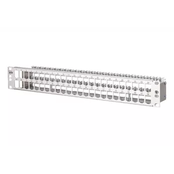 METZ CONNECT BTR E-DAT modul patch panel 48 porte 1,5U schermato Cat.6A nero 130924-00-E