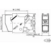 METZ CONNECT BTR E-DAT Module REG 8(8) IP20 Empty - case modulo dati per guida DIN, 1TE, grigio chiaro