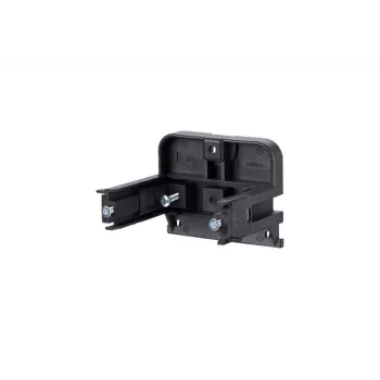 METZ CONNECT BTR 1308895510-I Supporto di montaggio a T-slot, orizzontale, per canale portacavi 55 mm, nero