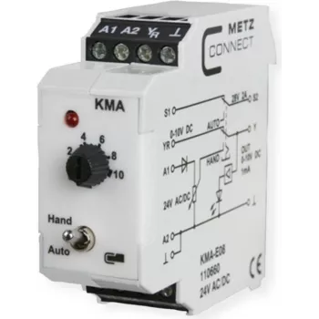 METZ CONNECT KMA-E08 relè di interfaccia 24 V DC 1 CO 8 A bianco 110660