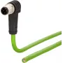 METZ CONNECT Cavo di rete M12 angolare a estremità aperta, 10m, SF/FTP, CAT 5e, senza alogeni, verde