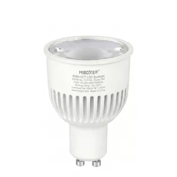 MIBOXER FUT106 GU10 faretto LED 6W RGB-CCT dimmerabile 450lm 2700-6500K Mi-Light
