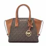 Michael Kors Jet Set Charm Borsa a tracolla ovale marrone Signature Coated Canvas