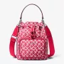Michael Kor Jet Set Charm Borsa crossbody piccola a fotocamera Dark Berry pelle Saffiano