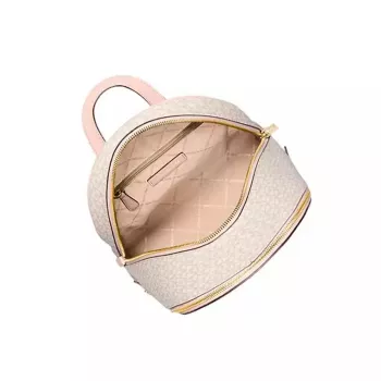 Michael Kors Grab zaino 35S5GRAB6VCRN Vanilla/Acorn tela rivestita