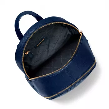 Michael Kors Zaino donna Grab blu navy in pelle Saffiano 30x26x13 cm