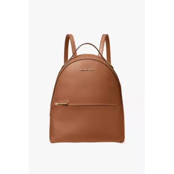 Michael Kors Hudson Zaino Luggage Brown Signature Coated Canvas Donna 35F3G6HB6LLUG