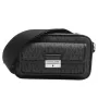 Michael Kors Borsa a tracolla Jet Set nera Signature in tela rivestita 35R5S2BC0BBLA