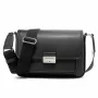 Michael Kors Jet Set borsa crossbody nera tela rivestita con stampa logo Signature