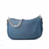 Michael Kors Jet Set Travel borsa crossbody Navy Signature tela rivestita
