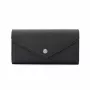 Michael Kors Jet Set Travel portafoglio continental grande con zip Saffiano pelle nero tonalità oro