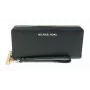 Michael Kors Jet Set Travel Mini Briefcase in pelle Saffiano nero ferramenta color oro 35T7GTVE7LBCK