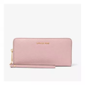 Michael Kors Jet Set Travel Pochette con cinturino in pelle Saffiano powder blush