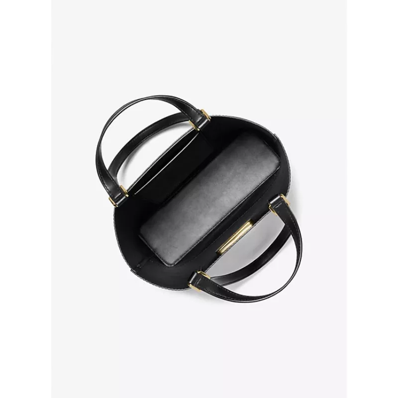Michael Kors Jet Set Travel borsa a spalla in pelle Saffiano nero 35S4GX9T1BBLA