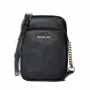 Michael Kors Jet Set Travel Borsa a spalla piccola nera in pelle Saffiano 35H3GTVC2LBLA