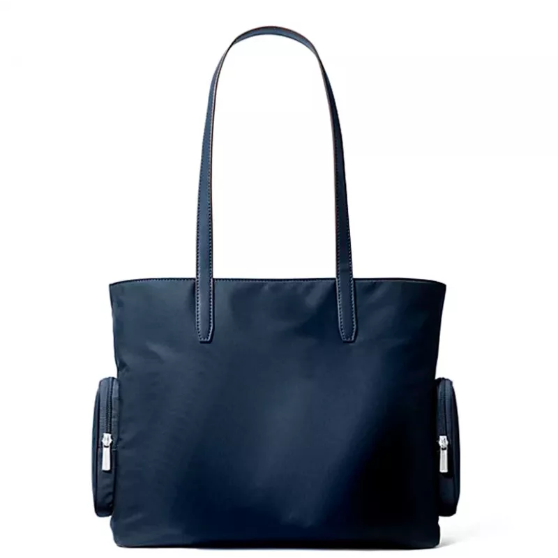 Michael Kors Jet Set Travel borsa tote blu in pelle Saffiano 35T5S5FT9CNAV