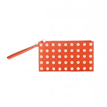Michael Kors Jet Set Travel pochette in pelle Saffiano rossa 35S5GTVW3IRED