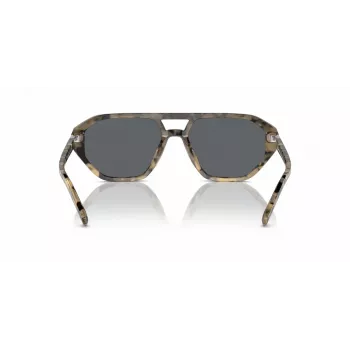 Occhiali da sole uomo Michael Kors MK2219U394287 - montatura in acetato nera, lenti in policarbonato grigie, 57 mm